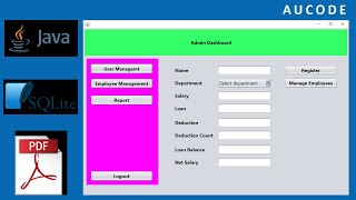 Download the video "JAVA SQLite - Employee Payroll & Loan Management System - Part 11 | Register users into database"