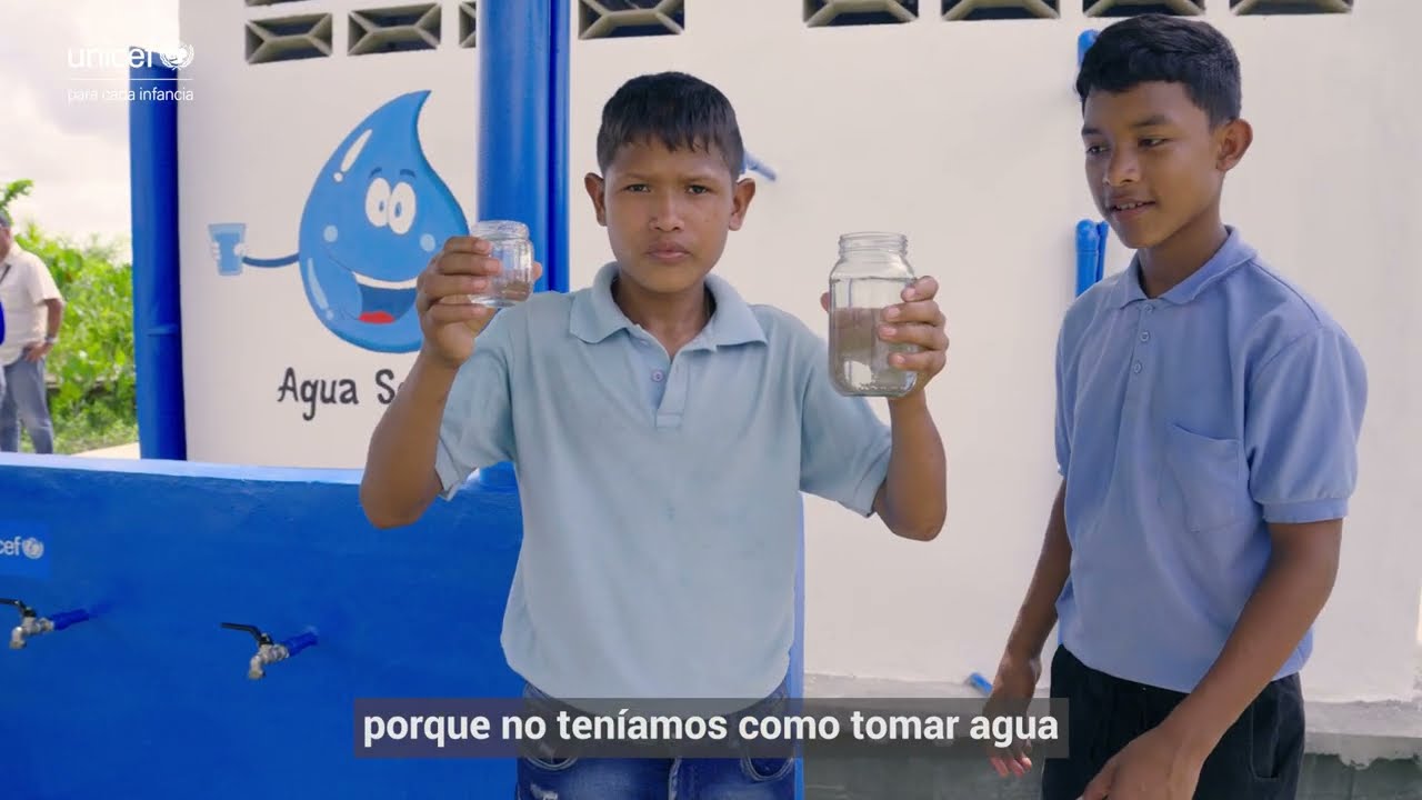 UNICEF apoya a comunidades indígenas con soluciones sostenibles que proporcionan agua segura