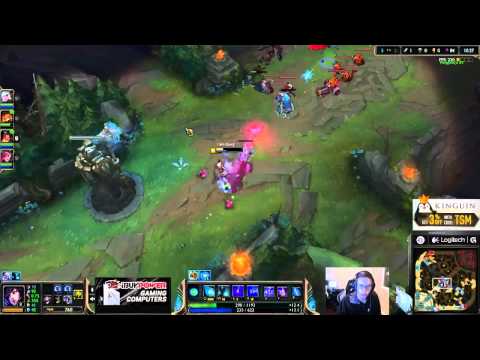 Bjergsen as Ahri vs Anivia Mid   S5 Ranked Challenger Gameplay 1