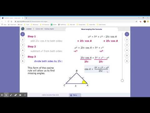 Cosine Rule - Missing angles