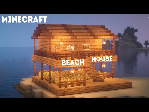 How to build: Beach House | Minecraft Tutorial