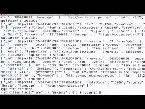 Intro Data Wrangling with MongoDB