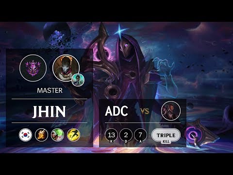 Jhin ADC vs Lucian - KR Master Patch 9.13