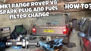 Mk1 Range Rover V8 Spark plug and fuel filter change