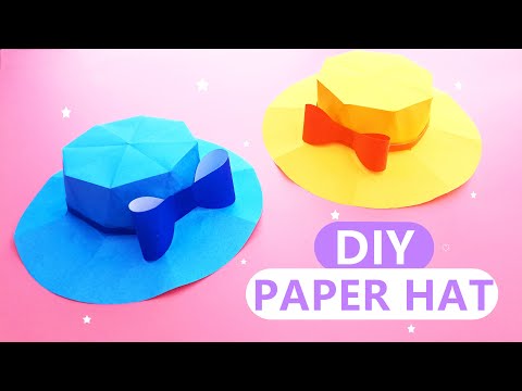 摺紙迷你紙帽子 | DIY MINI PAPER HAT / How To Make Hat With Paper / Origami Hat