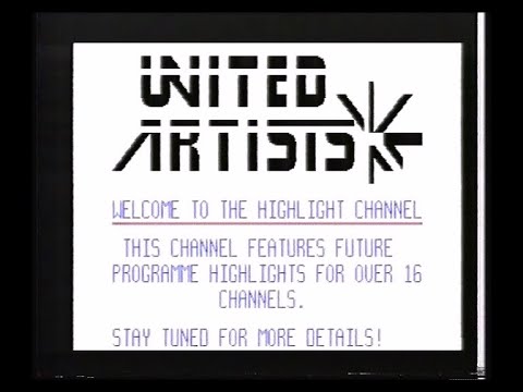 HVC | Home Video Channel | Closedown | United Artists Cable Highlight Channel | 1991