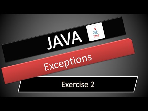 Java Exceptions Exercise 2