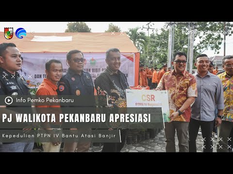 Pj Walikota Pekanbaru Apresiasi Kepedulian PTPN IV Bantu Atasi Banjir