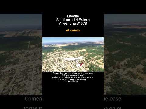 Lavalle, Santiago del Estero desde el Microsoft Flight Simulator #lavalle #santiagodelestero