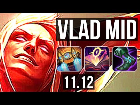 VLADIMIR vs SYLAS (MID) | 12/0/7, Legendary, 500+ games | BR Master | v11.12
