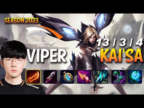 HLE Viper KAI'SA vs XAYAH ADC - Patch 13.13 KR Ranked