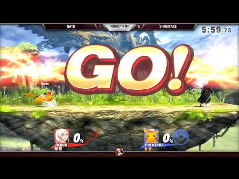 VS Weekly 1/7/16 - Winners R4 - Dath (Robin) vs. Shimitake (Pikachu) - Smash 4