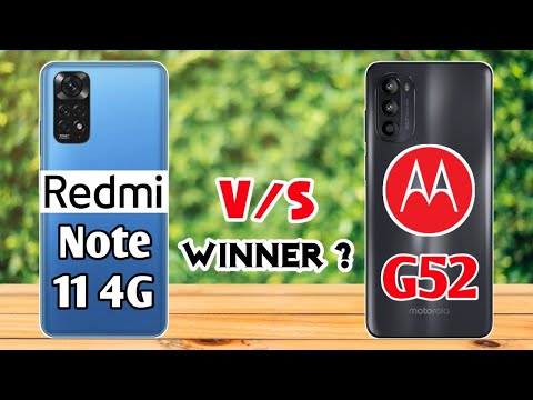 Motorola G52 vs Redmi Note 11 - Comparison 🔥