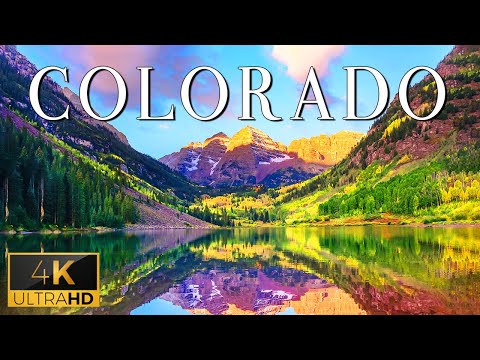 FLYING OVER COLORADO (4K UHD) - Scenic Relaxation Film With Calming Music For Fresh Start