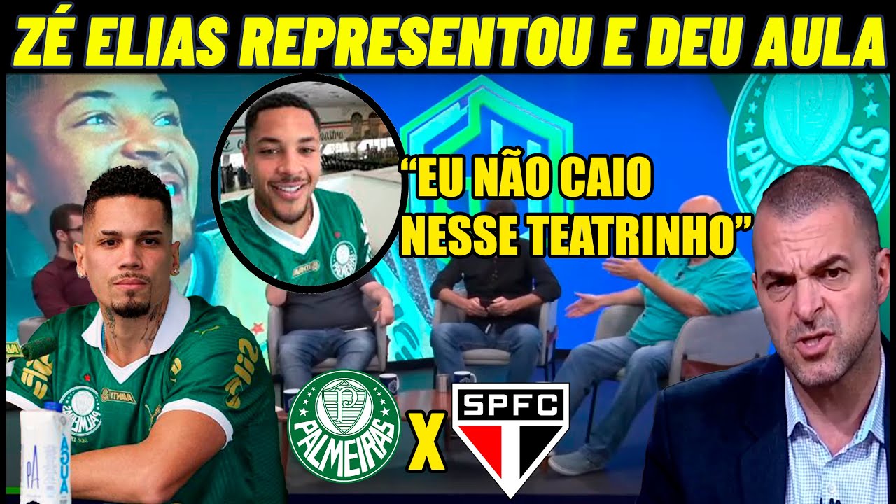 SÃO PAULO TÁ COM MEDO DE LEVAR PEIA DO PALMEIRAS ZÉ ELIAS TEVE CORAGEM E FALOU VERDADES