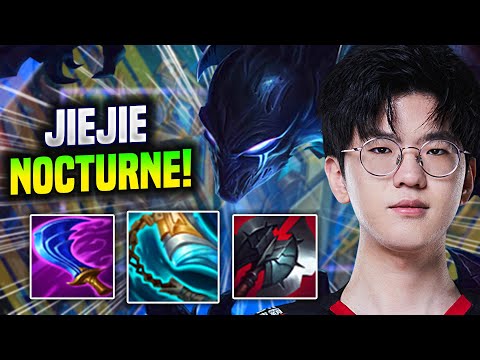 JIEJIE CONTROLS THE GAME WITH NOCTURNE! - EDG JieJie Plays Nocturne Jungle vs Lee Sin! | Season 2022