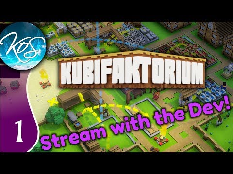 Kubifaktorium Ep 1: PLAYING WITH THE DEVELOPER! - LIVESTREAM Early Access Let's Play, Gameplay