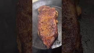 Cooking a steak with Tony Chachere's seasoning