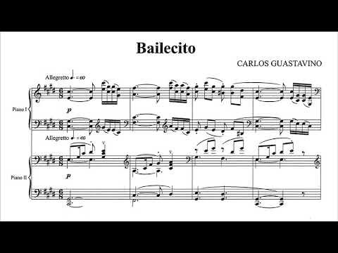 Guastavino - Bailecito (Nelson Freire e Martha Argerich, 2 pianos)