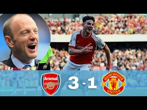Peter Drury on Arsenal Vs Manchester United 3-1🤩|| English commentary🔥💯