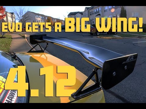 APR GTC-200 Wing Install on Evo 8 - Car Rant 4.12