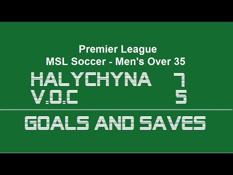 MSL Soccer. V.o.c.  vs  Halychyna. Goals and Saves.