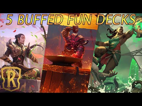 5 BUFFED FUN Decks To Try In 4.1.0 | Legends Of Runeterra | World Ender