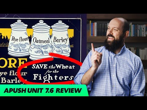 WORLD WAR I: On the Homefront [APUSH Unit 7 Topic 6] Period 7: 1898-1945