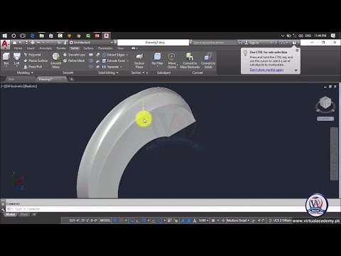 Autocad architecture tutorial | AutoCAD Complete Training | Extrude | Loft | Lesson 47
