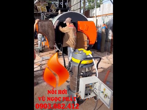 máy vệ sinh ống lửa cho nồi hơi