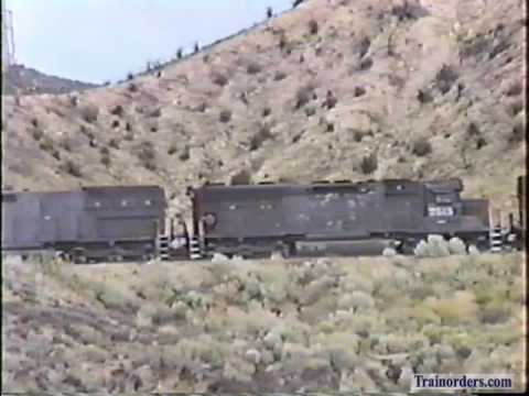 Classic Railroad Series 228 - SP gon trains at Highland, CA March 28, 1992