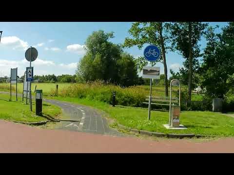 Cycling tour of 15-06-2022 part 15 Súdwest Fryslân. To Klein Oudega and the Gaastmeer bicycle ferry.