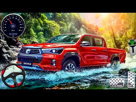 4x4 Offroad Cargo Jeep Simulator - Uphill Pickup Truck Driver 3D : Android Gameplay