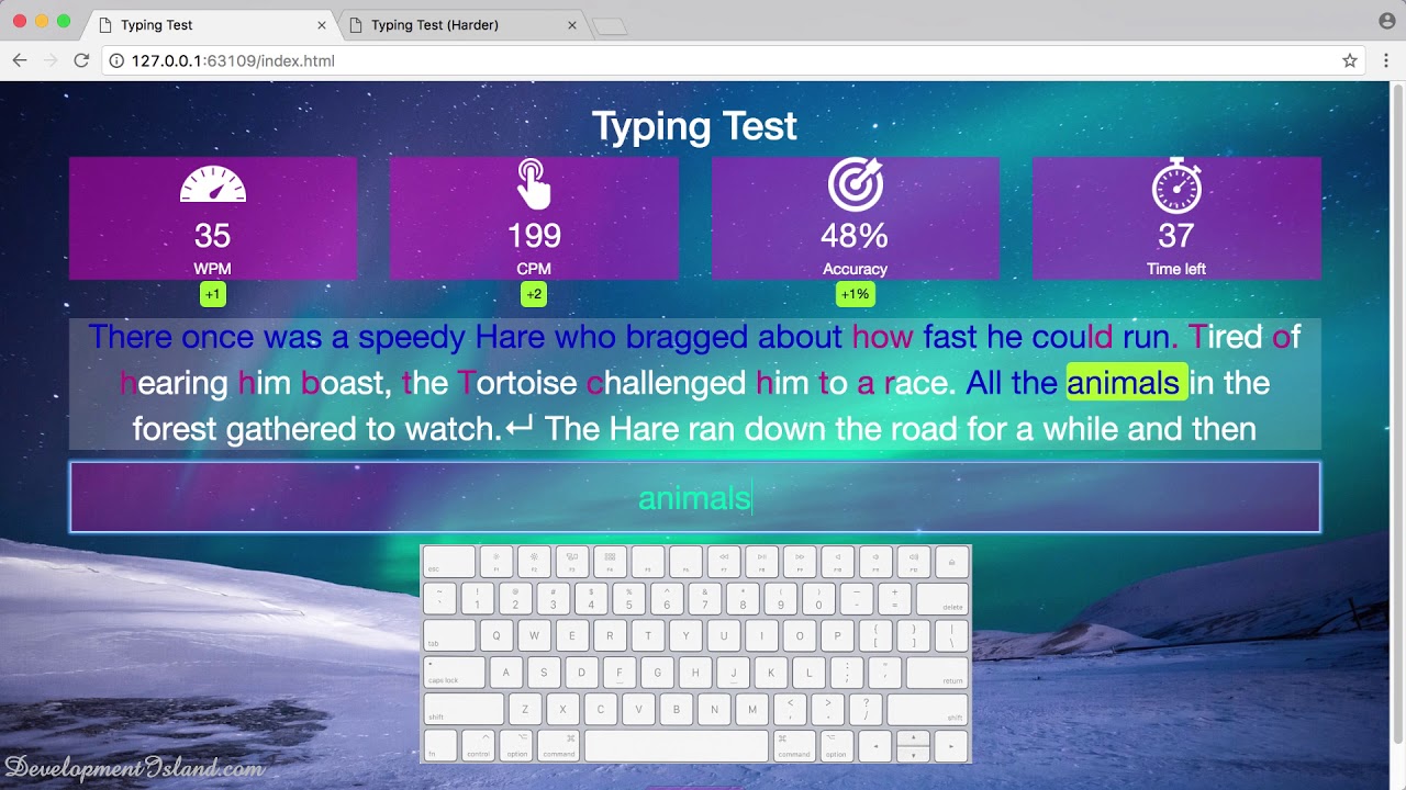 Typing speed test - Complete JavaScript Course