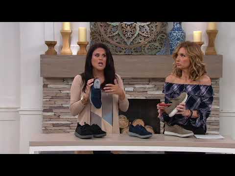 CLOUDSTEPPERS by Clarks Lace-Up Sneakers - Step Move Fly on QVC
