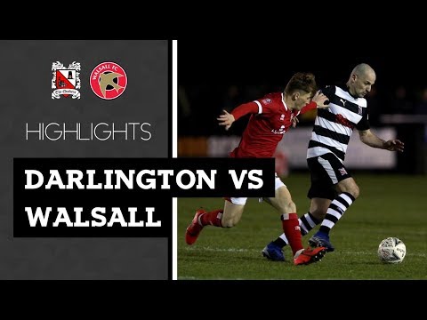 Darlington 0-1 Walsall - FA Cup - 2019/20