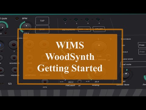 WIMS WoodSynth - Tutorial Part 1: Getting Started