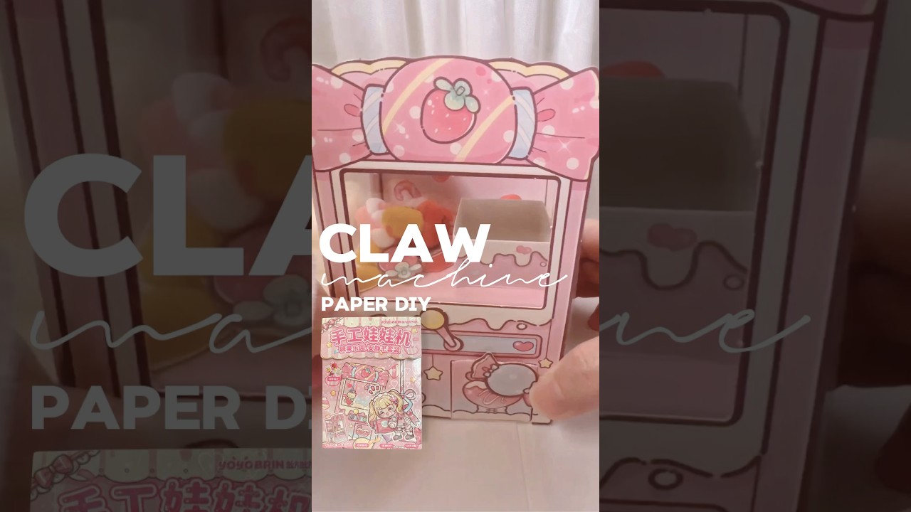 ASMR paper DIY Claw Machine Game Toy #paper #shorts #fyp