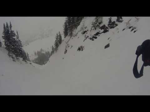 glory guulch alta- powder skiing-Alta- First Descent - Go Pro Line of the Winter