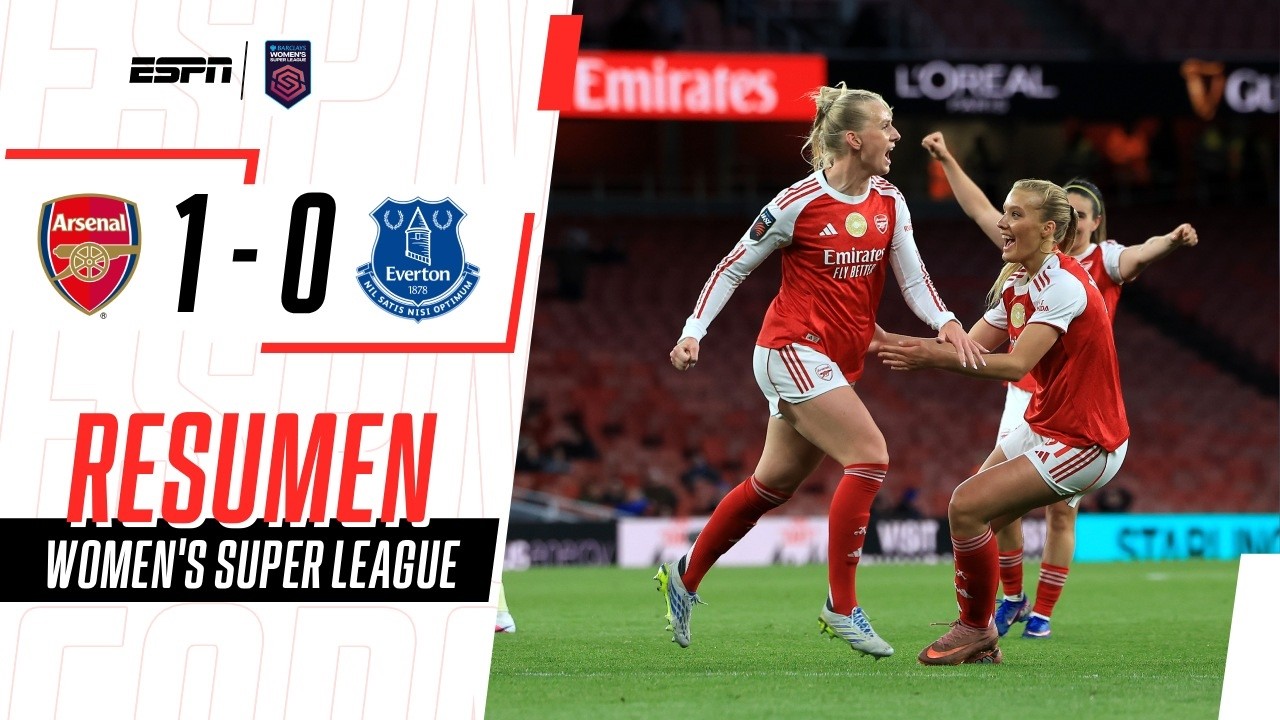 LAS GUNNERS LO GANARON EN LA ÚLTIMA Y QUEDARON A 4 PUNTOS DE LA CIMA | Arsenal 1-0 Everton | RESUMEN