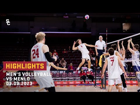 Men's Volleyball - USC 3, Menlo 1: Highlights (3/3/23)
