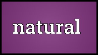 Natural Meaning