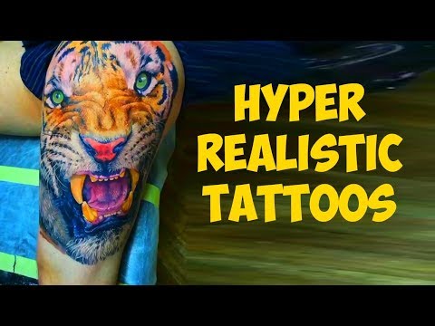 Hyper realistic tattoos by Dmitriy Samohin