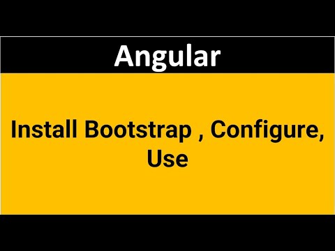 Install Bootstrap in Angular , Use it