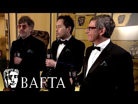 Trailer The Shape of Water Production Design team talk backstage at the BAFTA's on their win