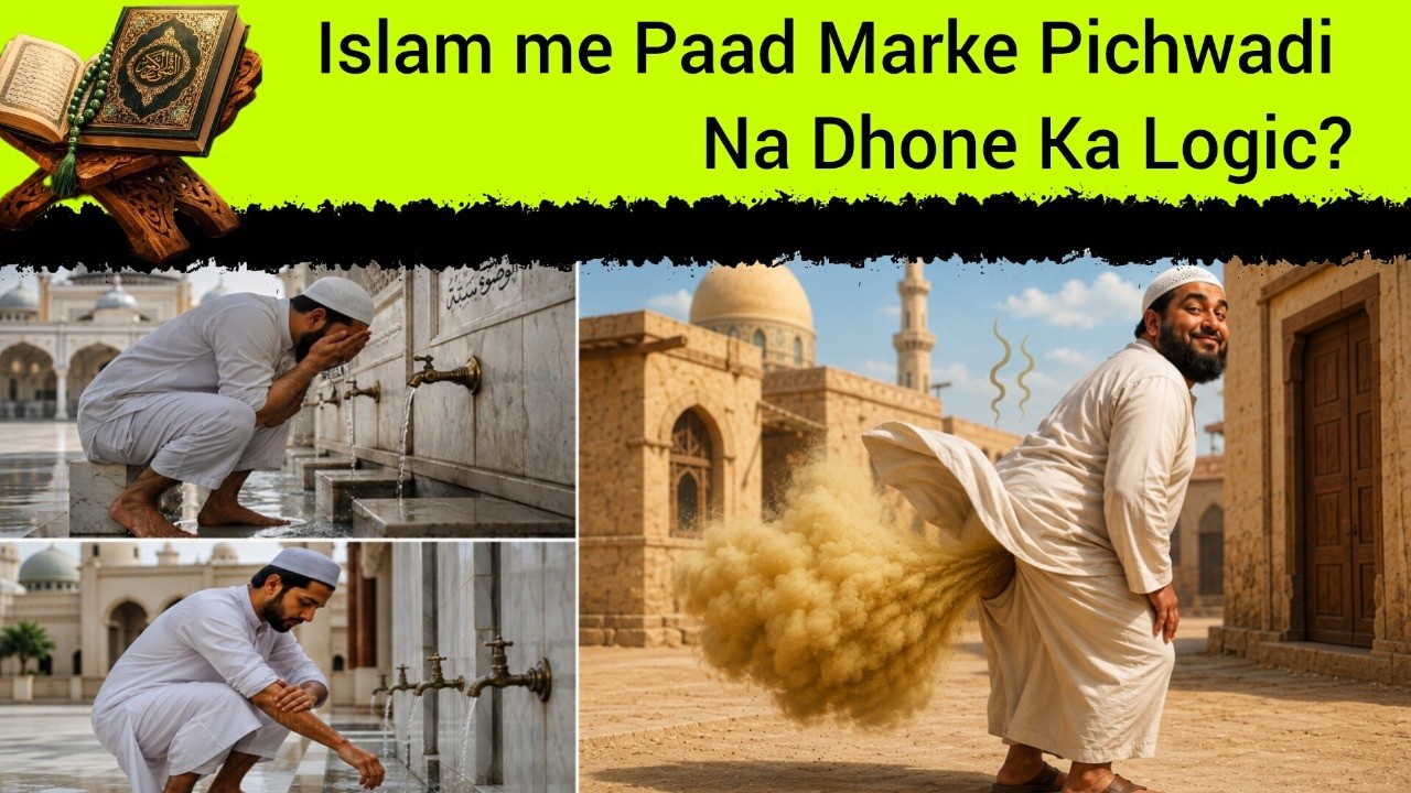 Islam me Paad Marke Wazu Tootne  K Baad Pichwadi Na Dhone Ka Logic?
