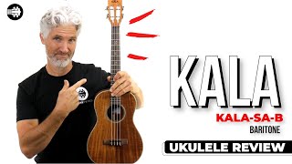 Video thumbnail for Kala KA-SA-B Baritone Ukulele Solid Acacia | Baritone #Ukulele Review by Uke Like The Pros