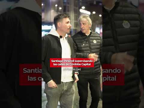 Santiago Pinsiroli supervisando las calles de Córdoba Capital