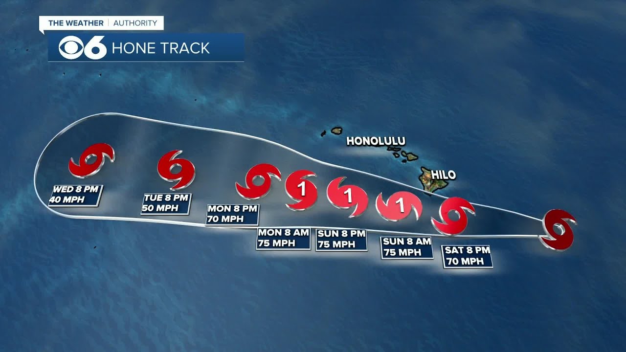 Tropical Storm Hone forecast to bring strong winds and heavy rain to Hawaii this weekend