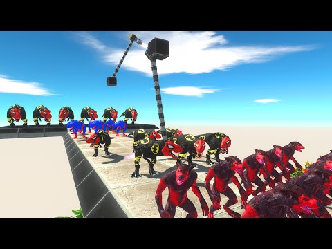 Obstacle Course - Deadly Bridge #6 - Animal Revolt Battle Simulator